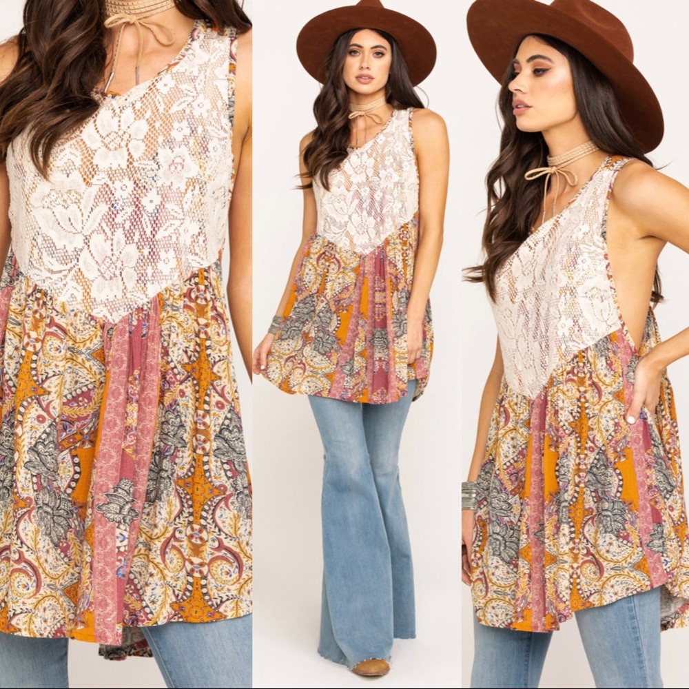 FP Count Me In Trapeze Floral Tunic - Picture 2 of 7